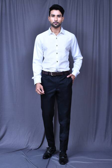 Buy_Arihant Rai Sinha_Purple Satin Collared Tuxedo Jacket And Trouser Set _Online_at_Aza_Fashions