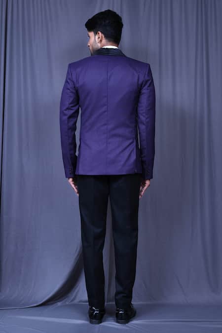 Arihant Rai Sinha Lavender Shawl Lapel Coat Set 