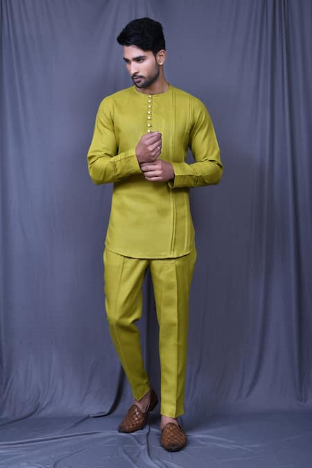 Arihant Rai Sinha Solid Shirt & Straight-Fit Pant Set 