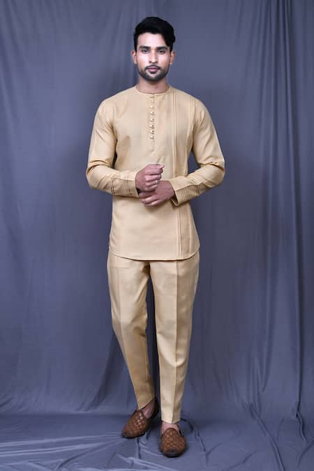 Arihant Rai Sinha Plain Shirt & Straight Pant Set 