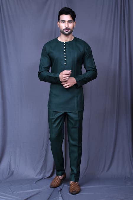 Arihant Rai Sinha Solid Full Sleeve Shirt & Pant Set 