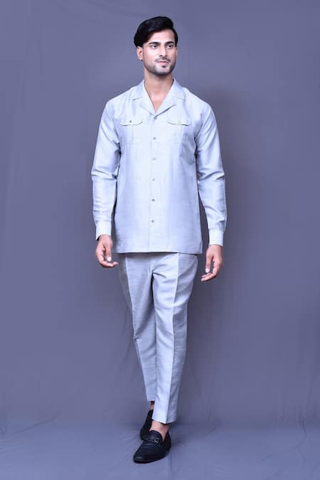 Arihant Rai Sinha Plain Shirt & Pant Co-ord Set 