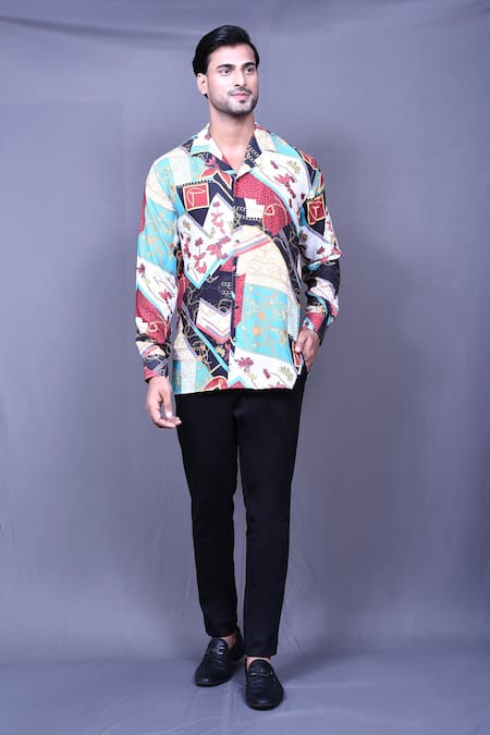 Arihant Rai Sinha Multi Color Soft Cotton Printed Shirt 