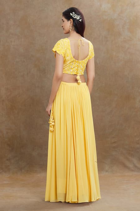 1999ad By Amita & Deepak Embroidered Blouse Lehenga 