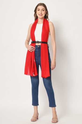 Buy_Modarta_Red Swarovski Butterflies Embroidered Shawl _Online_at_Aza_Fashions