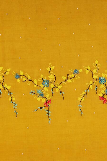 Shop_Modarta_Yellow Pashmina Floral Basket Embroidered Shawl _Online_at_Aza_Fashions