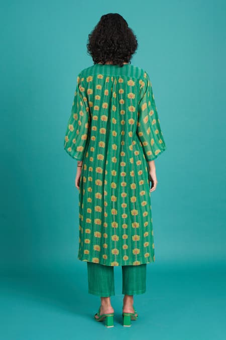 Priti Prashant Bela Floral Vine Print Kurta & Pant 