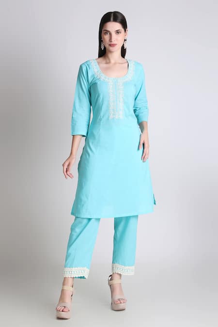 Tashee Embroidered Bodice Kurta With Pant 