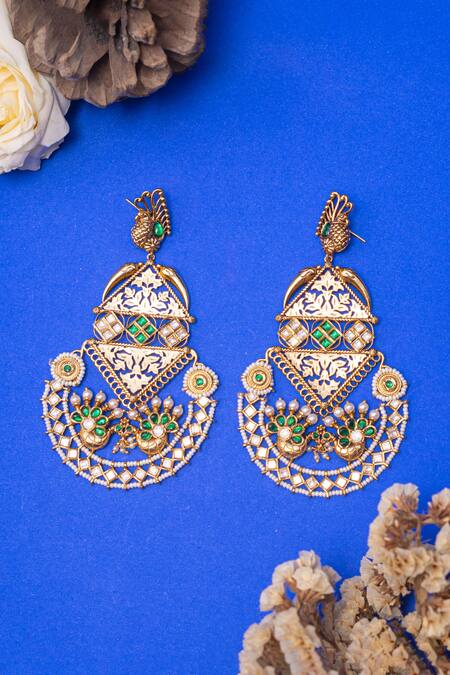 Rajasthani Flower Earrings - The Amma Shop