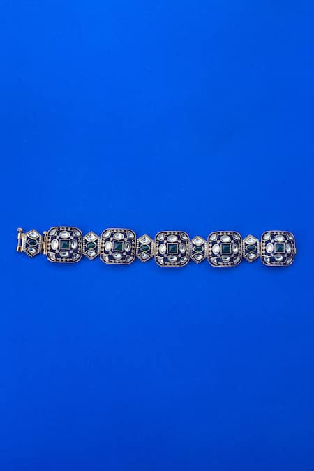 ZEVAR BY GEETA Polki Studded Bracelet 