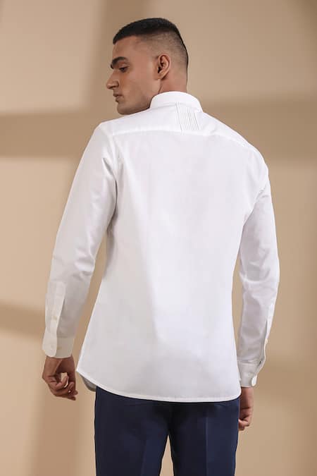 Shop Raw & Rustic By Niti Bothra White Cotton Straight Solid Kurta Shirt at Aza Fashions Shop_Raw & Rustic By Niti Bothra_White Cotton Straight Solid Kurta Shirt _at_Aza_Fashions