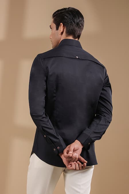 Raw & Rustic By Niti Bothra Front Buttoned Solid Shirt 