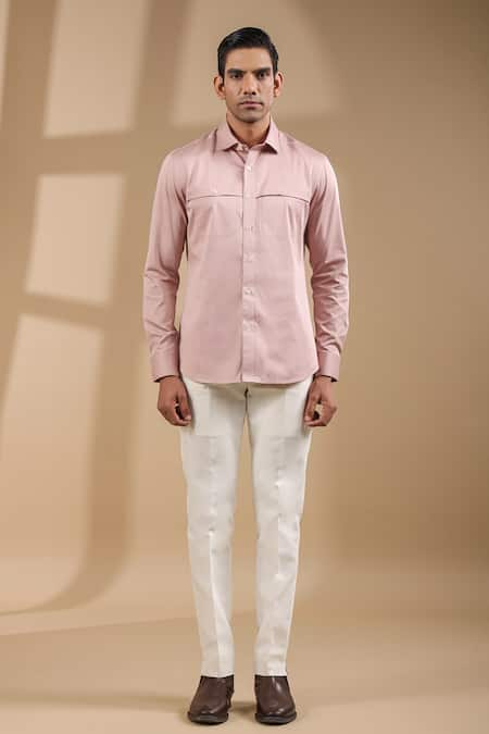 Raw & Rustic by Niti Bothra Solid Front Buttoned Shirt 