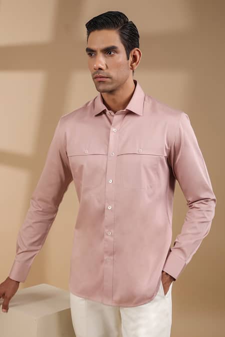 Buy Raw & Rustic By Niti Bothra Purple Cotton Solid Front Buttoned Shirt Online at Aza Fashions Buy_Raw & Rustic By Niti Bothra_Purple Cotton Solid Front Buttoned Shirt _Online_at_Aza_Fashions