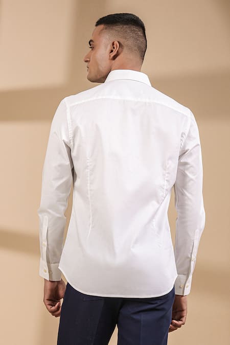 Raw & Rustic By Niti Bothra Solid Aero Collar Shirt 