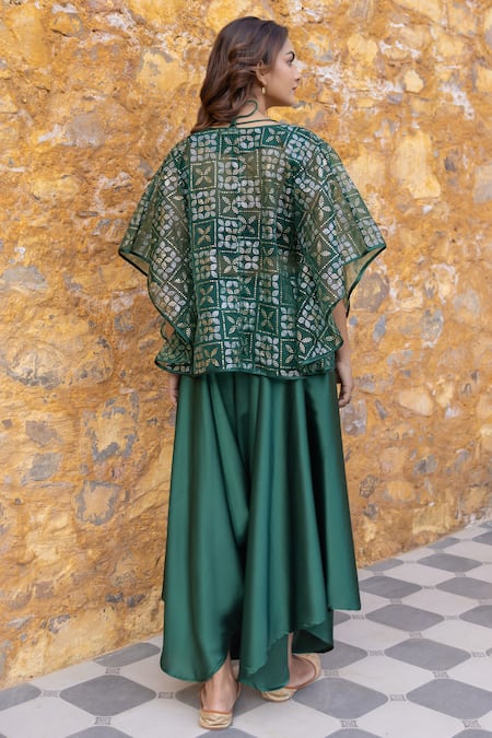 Myaara Mukaish Embroidered Jacket Pant Set 