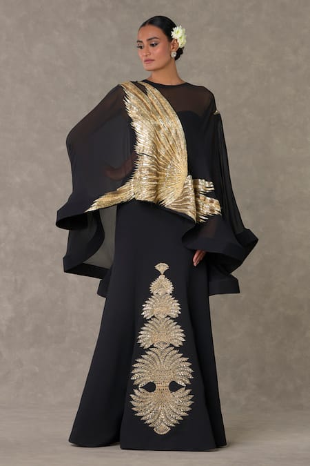 Masaba Son Chidiya Embroidered Gown & Cape Set 