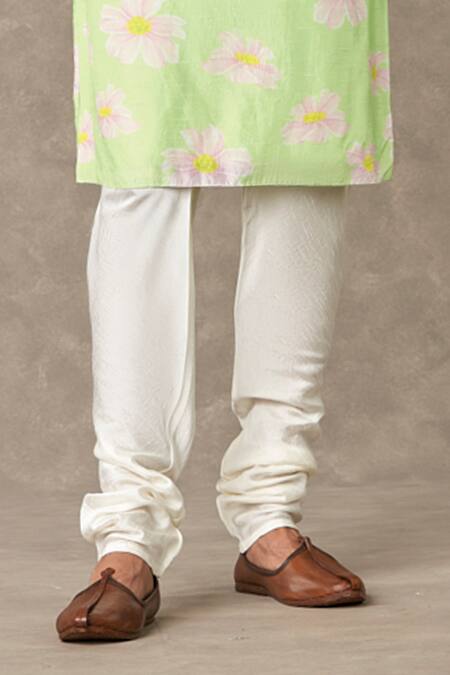 Shop Masaba Green Silk Embroidery Parijat Kurta And Churidar Set Online at Aza Fashions Shop_Masaba_Green Silk Embroidery Parijat Kurta And Churidar Set_Online_at_Aza_Fashions