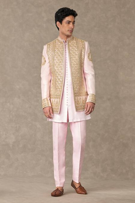 Masaba Pink Silk Embroidery, Pearls Dil Chidiya Raja Koti at Aza Fashions Masaba_Pink Silk Embroidery, Pearls Dil Chidiya Raja Koti _at_Aza_Fashions