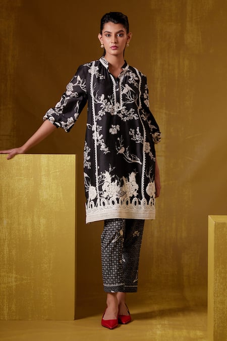 BUNKA Isa Botanical Print Pant 