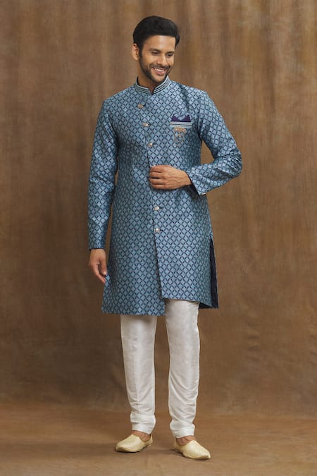 Aryavir Malhotra Banarasi Mughal Pattern Kurta Set 