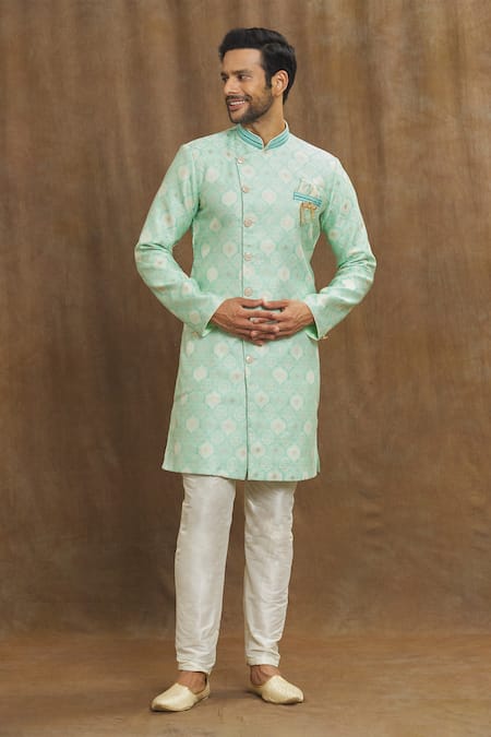 Aryavir Malhotra Ogee Thread Embroidered Kurta Set 