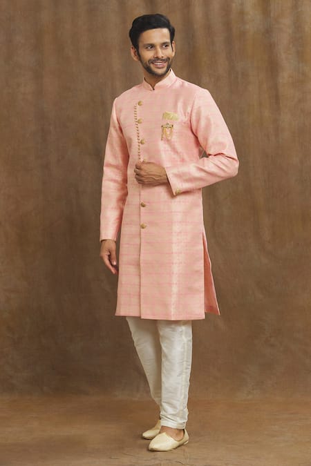 Arihant Rai Sinha Vintage Woven Pattern Banarasi Kurta Set 