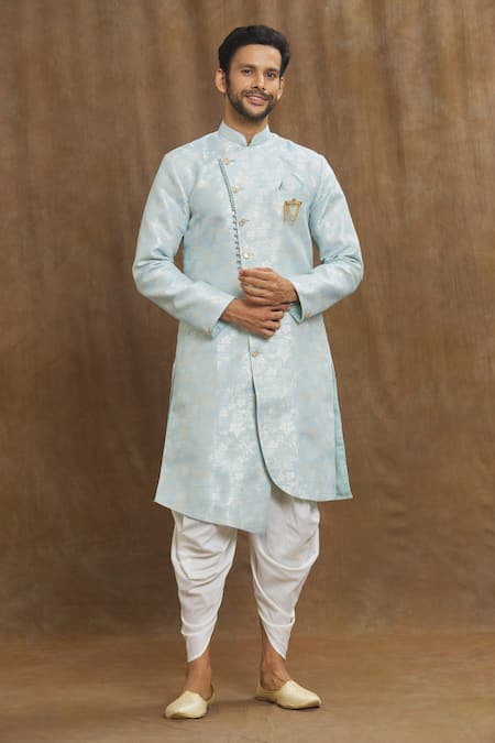 Aryavir Malhotra Flower Woven Kurta Set 