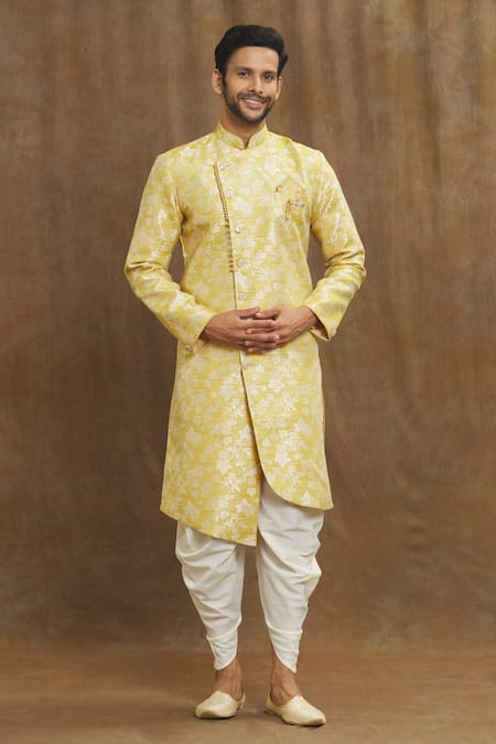 Aryavir Malhotra Leaf Woven Kurta Set 