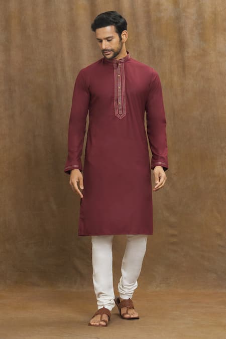 Arihant Rai Sinha Collar Embroidered Kurta 