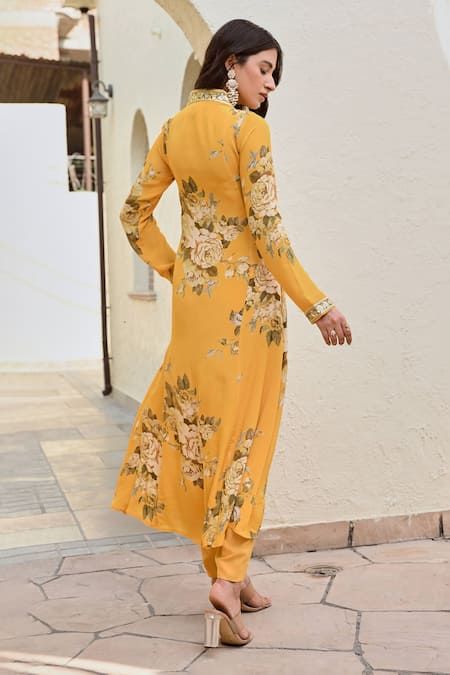 Palak & Mehak Shikha Floral Print Kurta & Pant Set