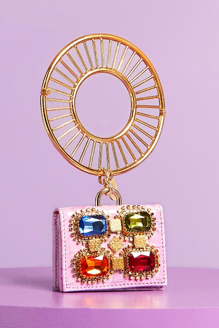 Papa Don't Preach Accessories Armadillo Embellished Bangle Bag 