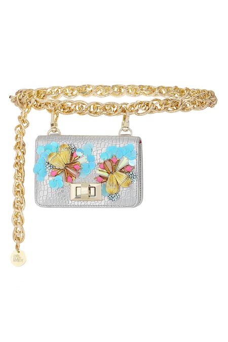 Papa Don't Preach Accessories Embellished Chain-link Belt Bag 