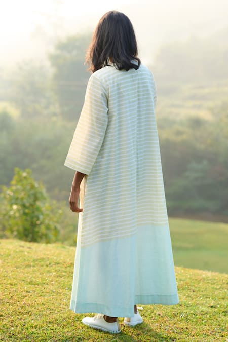 Mantra Handwoven Stripe Pattern Dress 