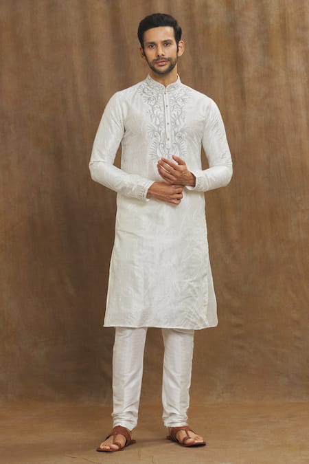 Arihant Rai Sinha Thread Embroidered Kurta With Churidar 