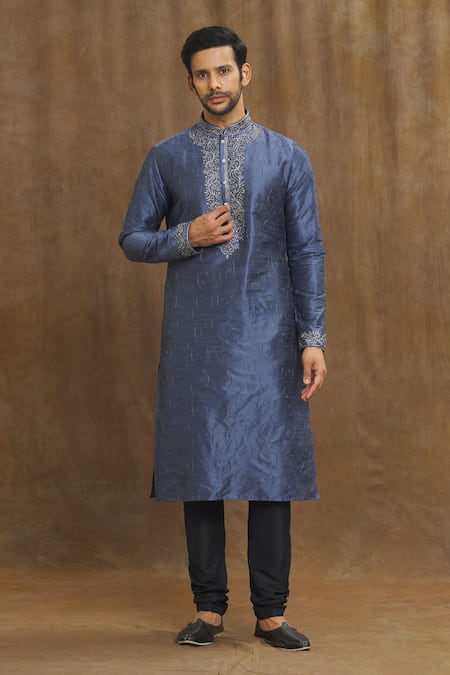 Arihant Rai Sinha Botanic Threadwork Kurta With Churidar 