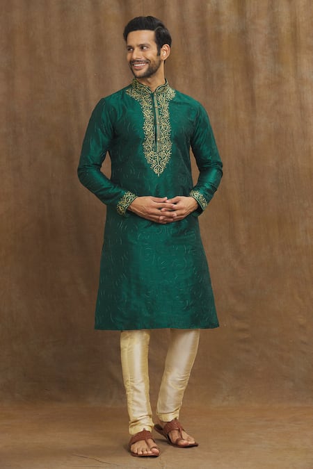 Arihant Rai Sinha Floral Threadwork Kurta 