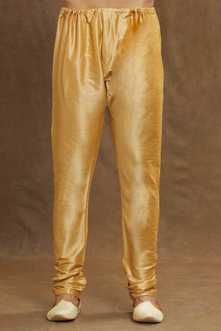 Buy_Arihant Rai Sinha_Wine Silk Embroidery Paisley Pattern Kurta With Churidar _Online_at_Aza_Fashions