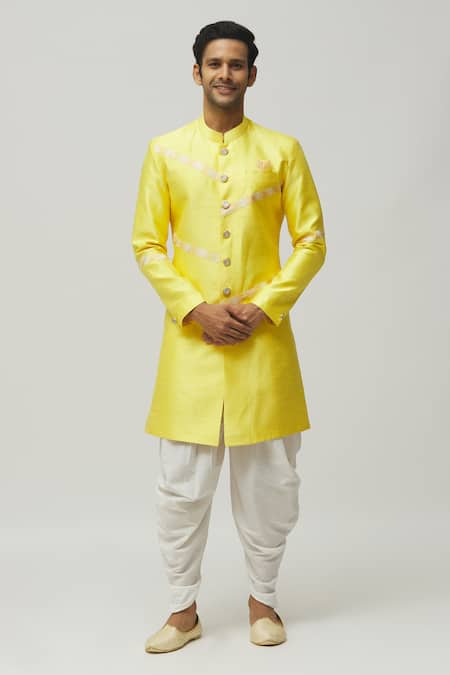 Aryavir Malhotra Thread Placement Embroidered Kurta Set 