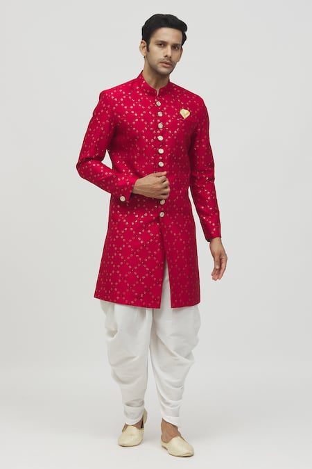 Aryavir Malhotra Sequin Embroidered Kurta & Pant Set 