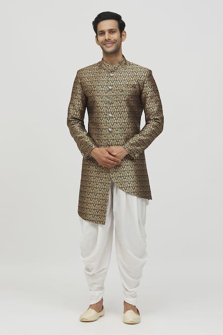 Aryavir Malhotra Floral Woven Kurta Set 