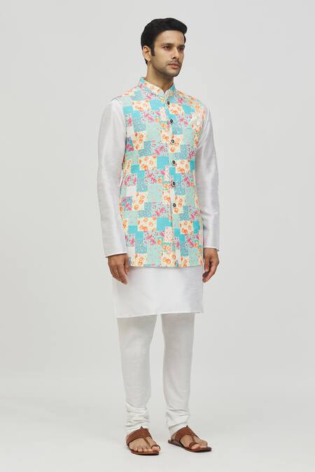 Buy Arihant Rai Sinha Blue Rayon Sequins, Embroidery Floral And Paisley Pattern Bundi Online at Aza Fashions Buy_Arihant Rai Sinha_Blue Rayon Sequins, Embroidery Floral And Paisley Pattern Bundi _Online_at_Aza_Fashions