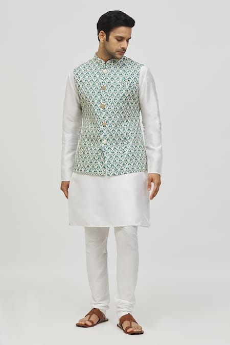 Arihant Rai Sinha Floral Abstract Pattern Bundi 