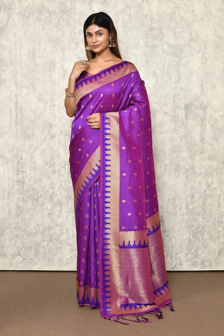 Samyukta Singhania Woven Saree With Blouse 