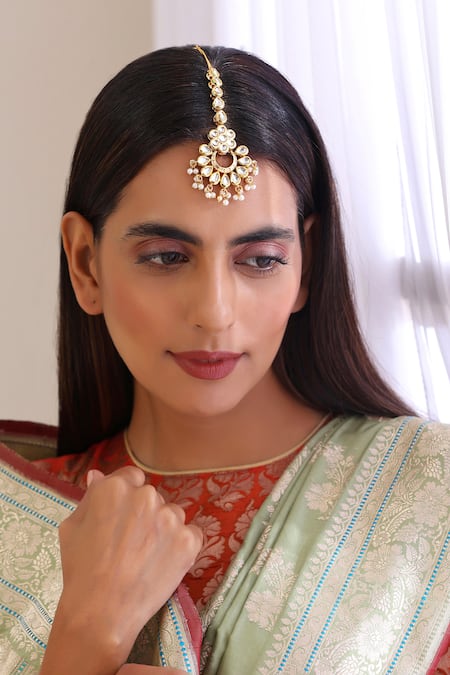 Swabhimann Kundan Embellished Maangtikka 
