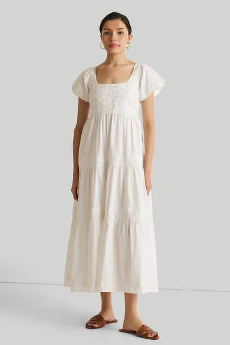 Reistor Organic Cotton Embroidered Dress 