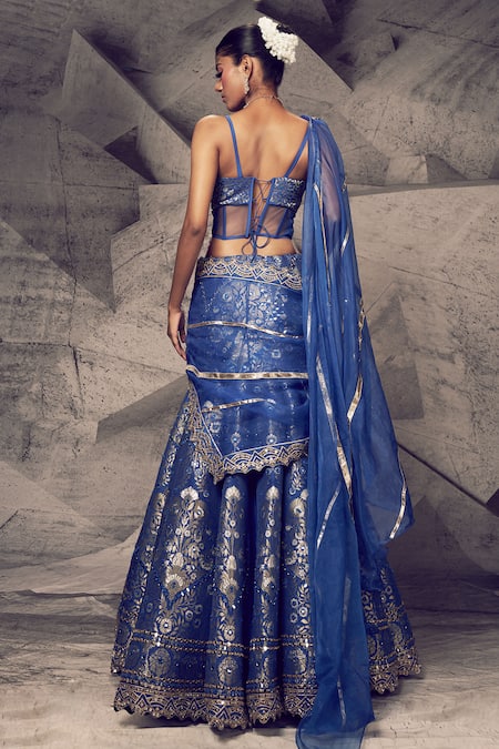 Archana Kochhar Anant Embroidered Corset Lehenga Set 