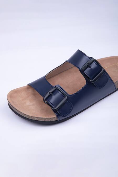 COACH Tillie Leather Sandal in Blue | Lyst