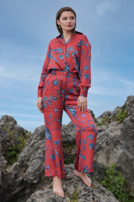 RAAS LIFE Vegan Silk Shirt & Pant Set 