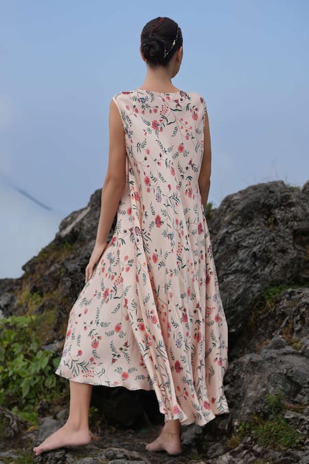 RAAS LIFE Malini Jhilmil Floral Print Maxi Dress 